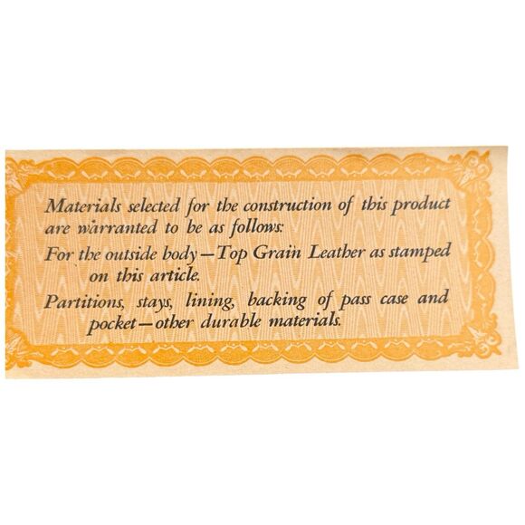 Vtg Leather Wallet Coin Purse Navy Blue Red Trim NOS 60s 70s Belle Brummel NOS - Picture 5 of 16